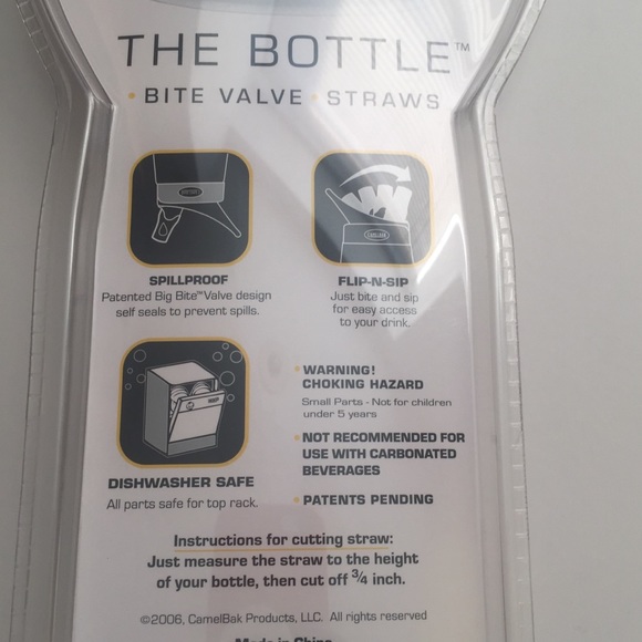 CamelBaK The Bottle Bite Valve and Straws - Picture 6 of 7